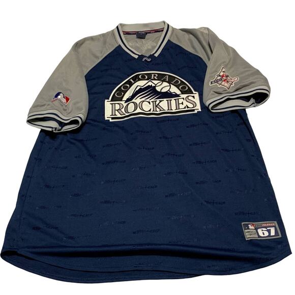 VINTAGE 90's COLORADO ROCKIES MLB WILLIE ESCO NAS HIP HOP JERSEY XL CLEAN - Picture 2 of 12